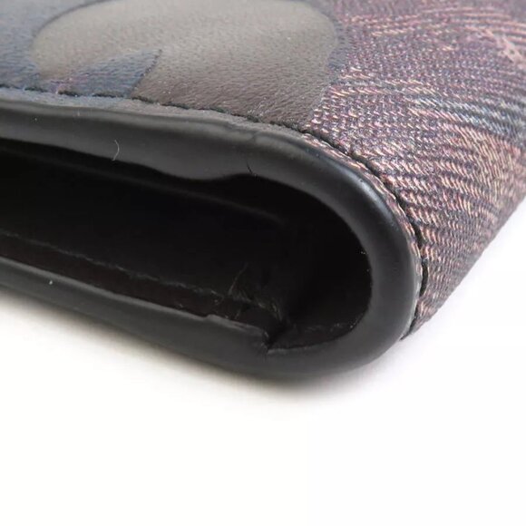 Auth Christian Dior x Peter Doig Card Case Holder Multicolor Leather - Picture 2 of 7